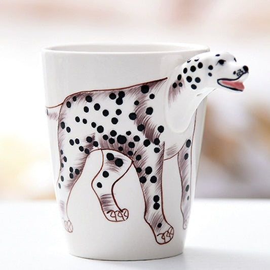 Fusion Cup 3D Hand Drawn Animal Ceramic Mug Dalmatian